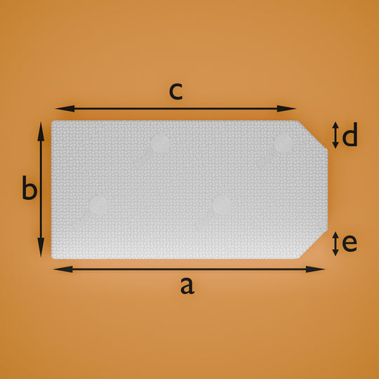Topper with 2 slanted corner sections V1