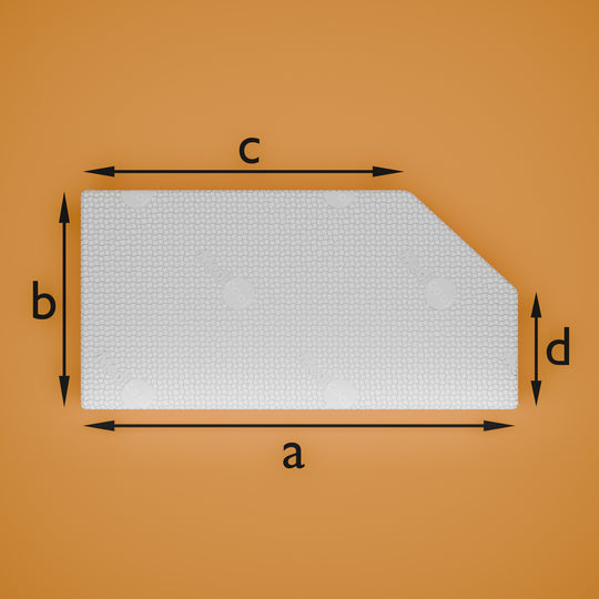 Topper mit schrägem Eckabschnitt V1